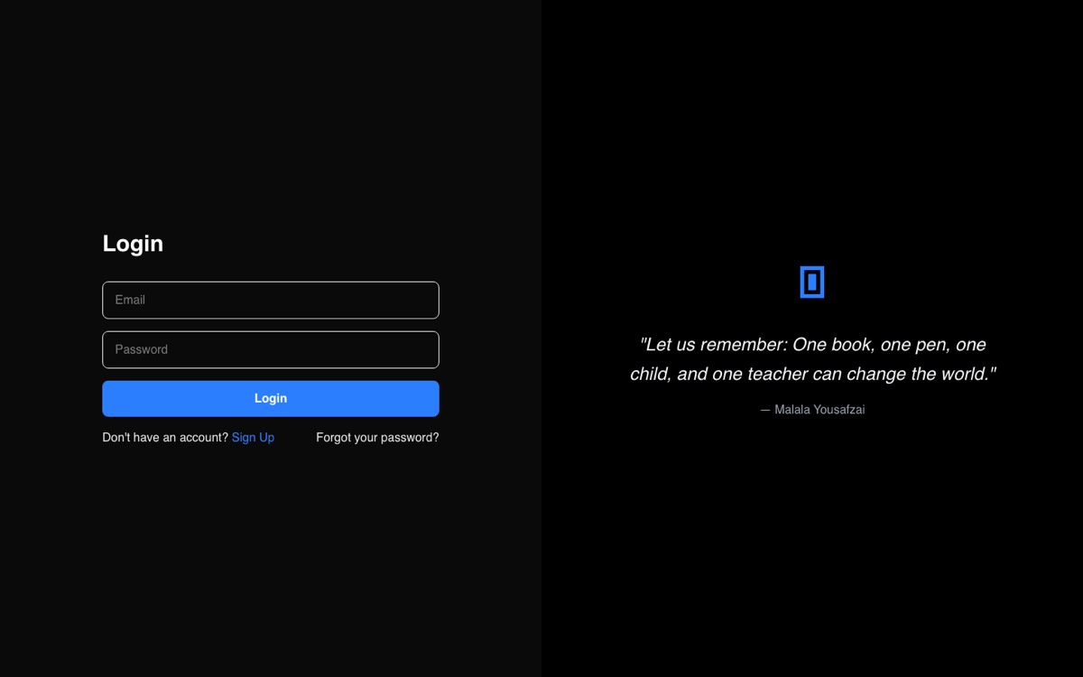Homepage of Readly